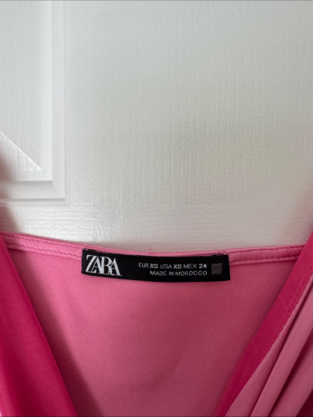 Zara Pink Satin Slip Maxi Dress with Button Front - Picture 4 of 5